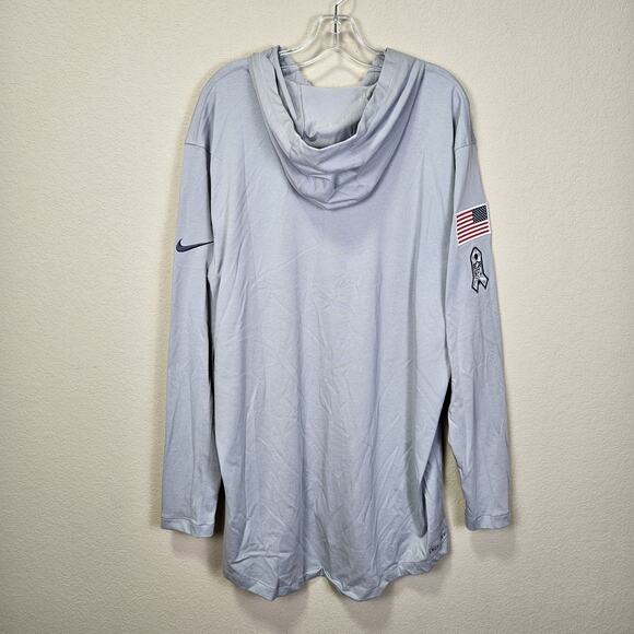 NFL Nike New Orleans Saints Men XXL Salute To Service Lightweight Hoodie T-Shirt - Picture 2 of 16